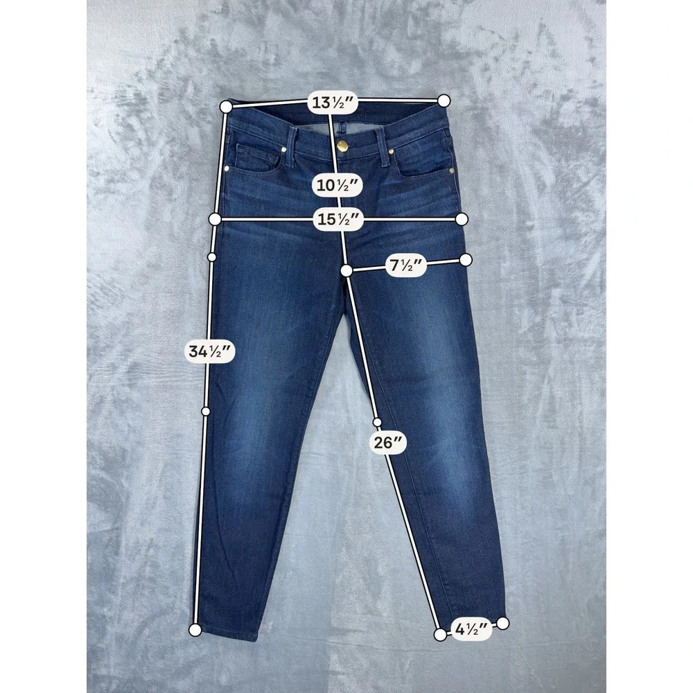 J Brand Capri‎ Skinny Jeans Women's Size 26 Blue Dark Wash Dark Innovation Denim